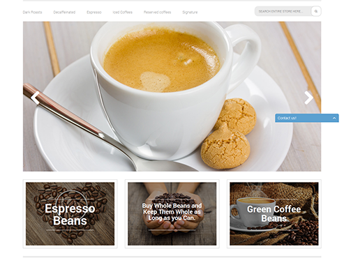 Mẫu web bán Coffee